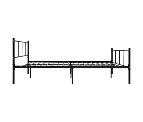 Estructura de cama sin colchón metal negro 120x200 cm