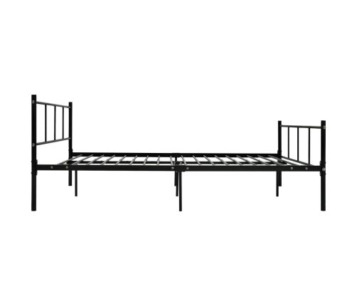 Estructura de cama sin colchón metal negro 140x200 cm