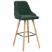 Taburetes de cocina 2 unidades terciopelo verde oscuro