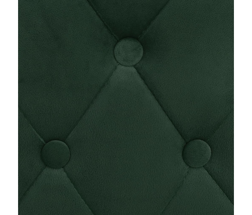 Taburetes de cocina 2 unidades terciopelo verde oscuro