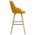 Taburetes de cocina 2 unidades terciopelo amarillo