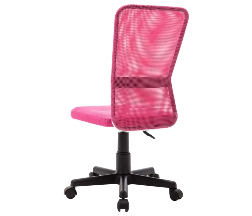 Silla de oficina de tela de malla rosa 44x52x100 cm