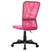 Silla de oficina de tela de malla rosa 44x52x100 cm