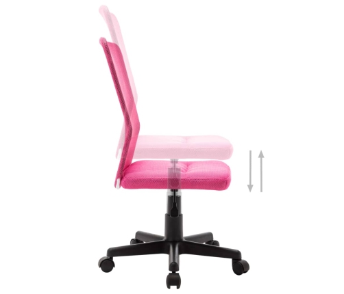 Silla de oficina de tela de malla rosa 44x52x100 cm