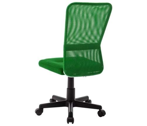 Silla de oficina de tela de malla verde 44x52x100 cm