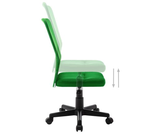 Silla de oficina de tela de malla verde 44x52x100 cm