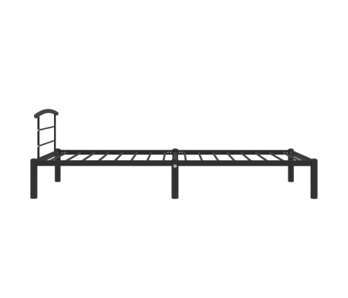 Estructura de cama sin colchón metal negro 90x200 cm