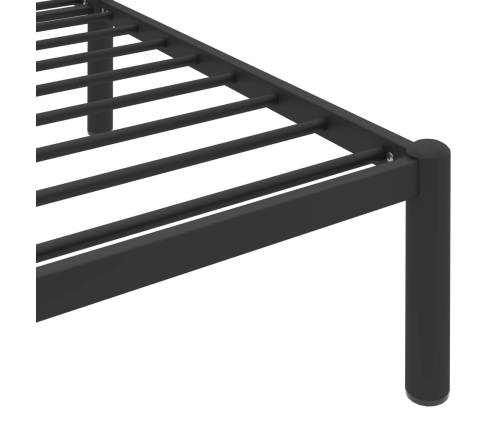 Estructura de cama sin colchón metal negro 90x200 cm