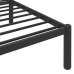 Estructura de cama sin colchón metal negro 90x200 cm