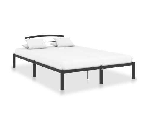 Estructura de cama sin colchón metal negro 120x200 cm