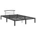 Estructura de cama sin colchón metal negro 120x200 cm