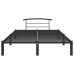 Estructura de cama sin colchón metal negro 120x200 cm