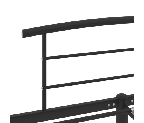 Estructura de cama sin colchón metal negro 120x200 cm