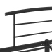 Estructura de cama sin colchón metal negro 120x200 cm