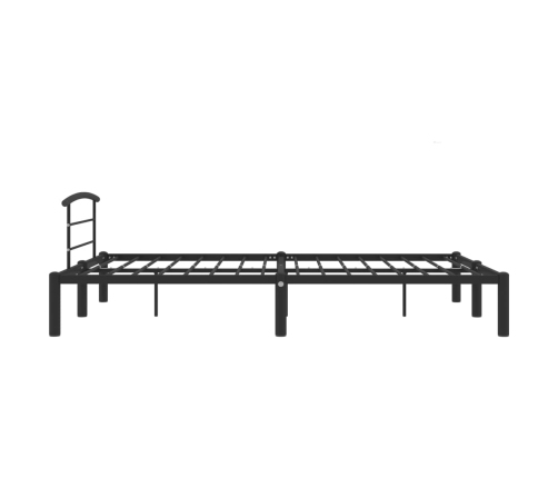 Estructura de cama sin colchón metal negro 140x200 cm