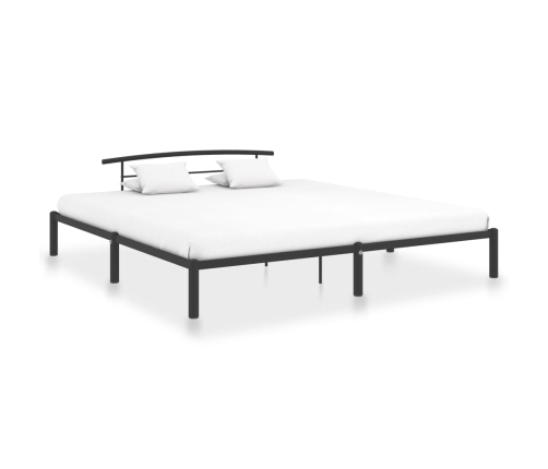 Estructura de cama sin colchón metal negro 180x200 cm