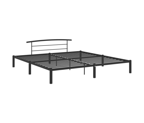 Estructura de cama sin colchón metal negro 180x200 cm