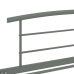 Estructura de cama de metal gris 100x200 cm