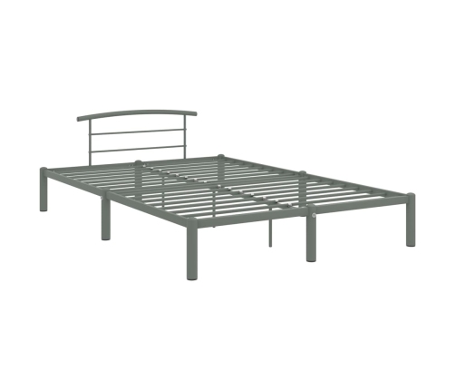 Estructura de cama sin colchón metal gris 120x200 cm