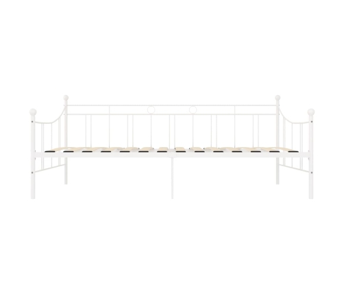 Estructura de cama sin colchón metal blanco 90x200 cm