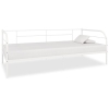 Estructura de cama sin colchón metal blanco 90x200 cm