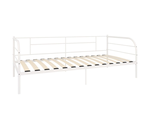 Estructura de cama sin colchón metal blanco 90x200 cm