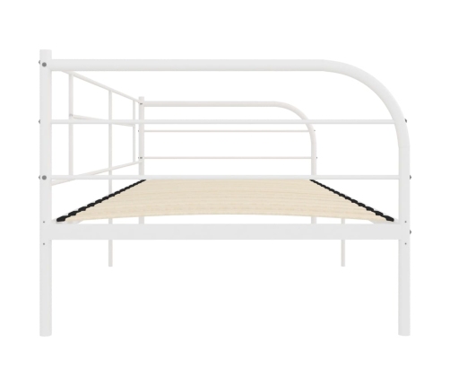 Estructura de cama sin colchón metal blanco 90x200 cm