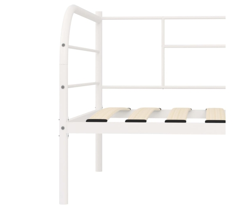 Estructura de cama sin colchón metal blanco 90x200 cm