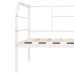 Estructura de cama sin colchón metal blanco 90x200 cm