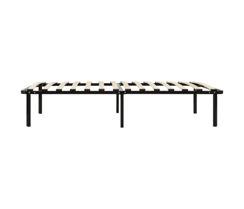 Estructura de cama sin colchón metal negro 90x200 cm