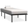 Estructura de cama sin colchón metal negro 100x200 cm