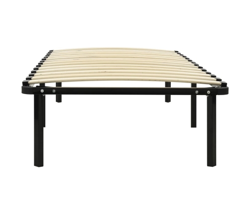 Estructura de cama sin colchón metal negro 100x200 cm