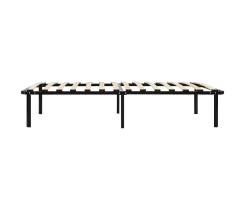 Estructura de cama sin colchón metal negro 100x200 cm