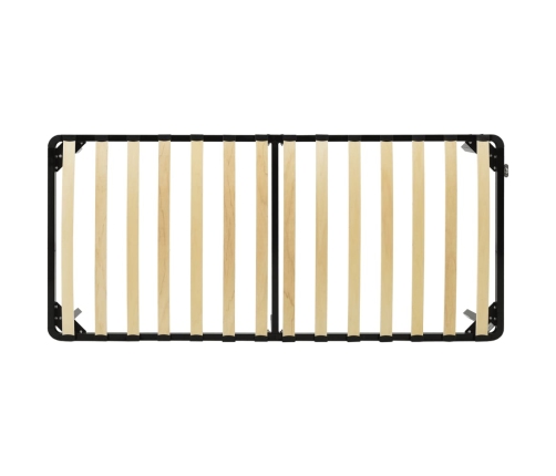 Estructura de cama sin colchón metal negro 100x200 cm