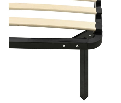 Estructura de cama sin colchón metal negro 100x200 cm