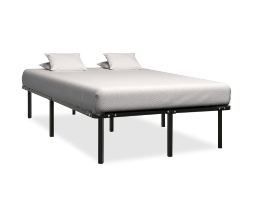 Estructura de cama sin colchón metal negro 120x200 cm