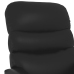 Sillón de masaje de cuero sintético negro