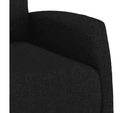 Sillón de masaje de tela negro