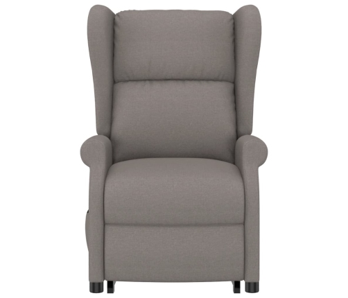 Sillón elevable tela gris taupe