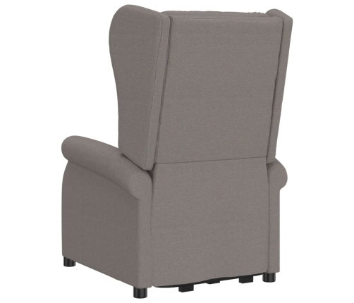 Sillón elevable tela gris taupe