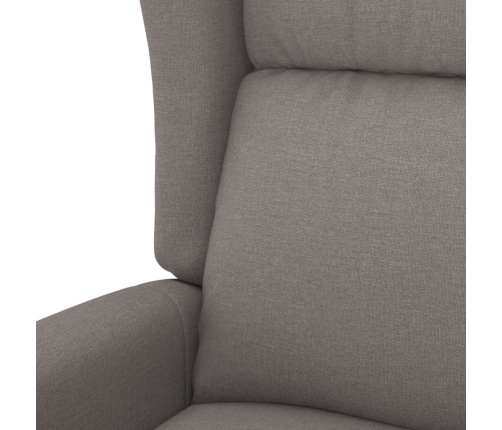 Sillón elevable tela gris taupe