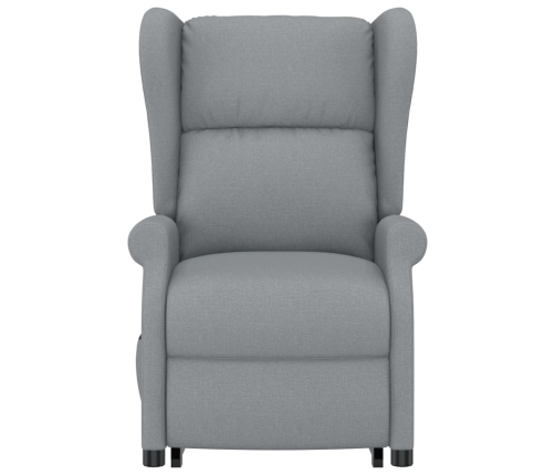 Sillón de masaje elevable tela gris claro