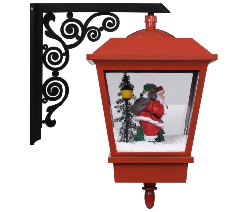 Lámpara de pared de Navidad LED y Papa Noel rojo 40x27x45 cm