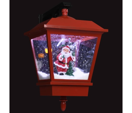 Lámpara de pared de Navidad LED y Papa Noel rojo 40x27x45 cm