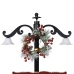 Árbol de Navidad con nieve con base de paraguas PVC azul 170 cm