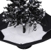 Árbol de Navidad con nieve con base de paraguas PVC negro 75 cm