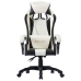 Silla gaming de cuero sintético negro