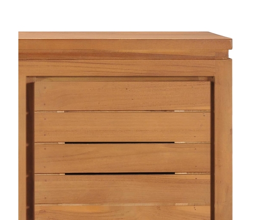 vidaXL Mueble para TV madera maciza de teca 110x30x40 cm