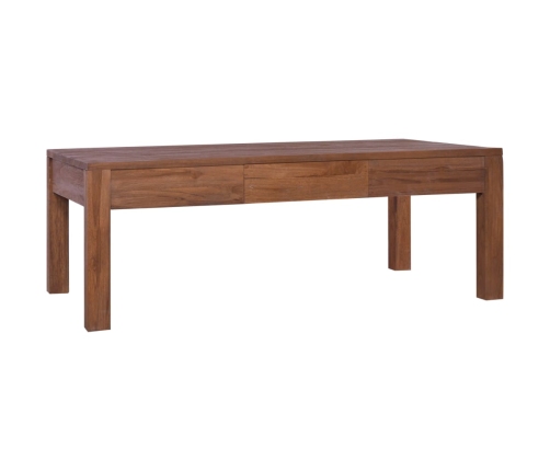 Mesa de centro de madera maciza de teca 110x60x40 cm