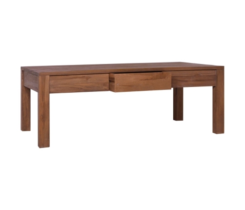 Mesa de centro de madera maciza de teca 110x60x40 cm